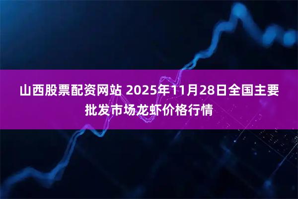 山西股票配资网站 2025年11月28日全国主要批发市场龙虾价格行情