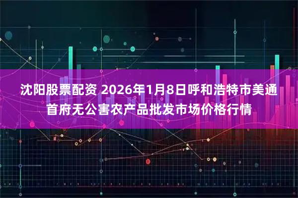 沈阳股票配资 2026年1月8日呼和浩特市美通首府无公害农产品批发市场价格行情